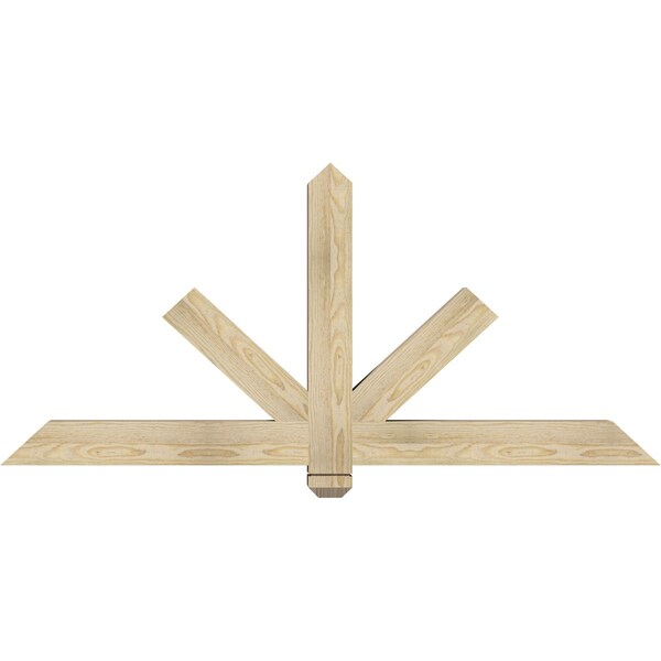 Ekena Millwork Kennewick Rough Sawn Timber Gable Bracket, Douglas Fir, 60"W x 27"H x 4"D x 4"F, 11/12 Pitch GBW060X27X0404KEN00RDF - main